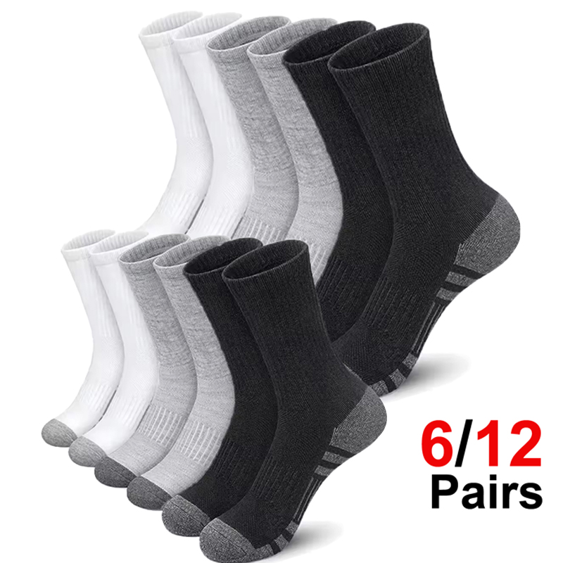 Cotton Crew Sock Pack - Confezione da 6 Paia di Calzini