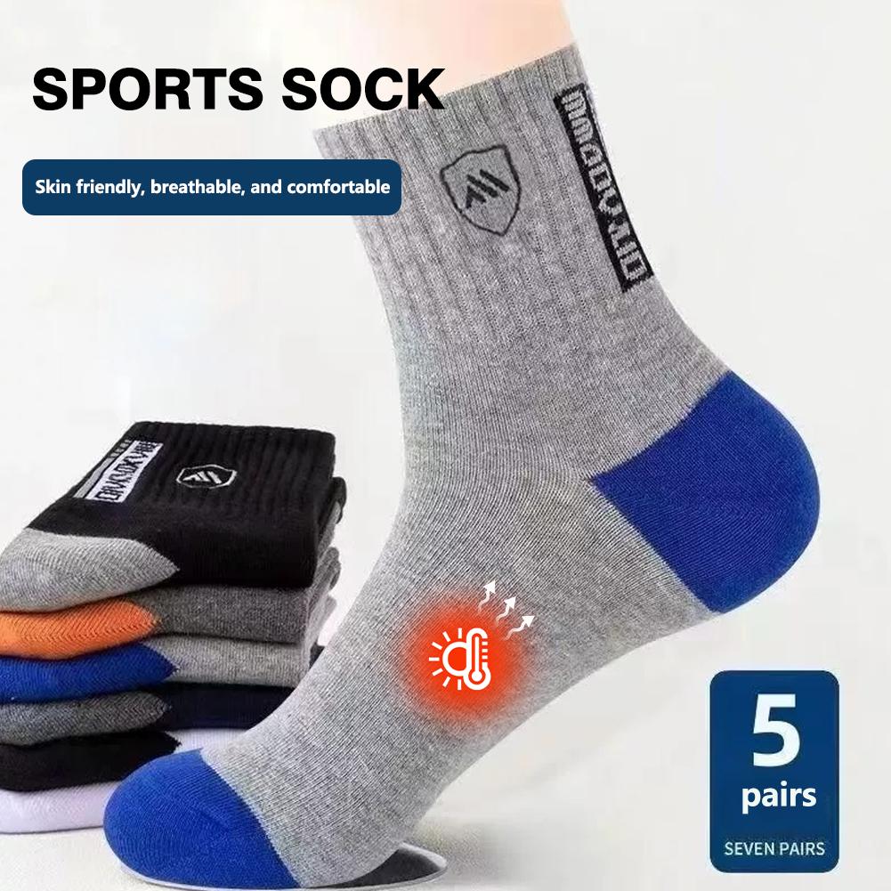 Cotton Crew Sock Pack - 5 paia di calzini da uomo