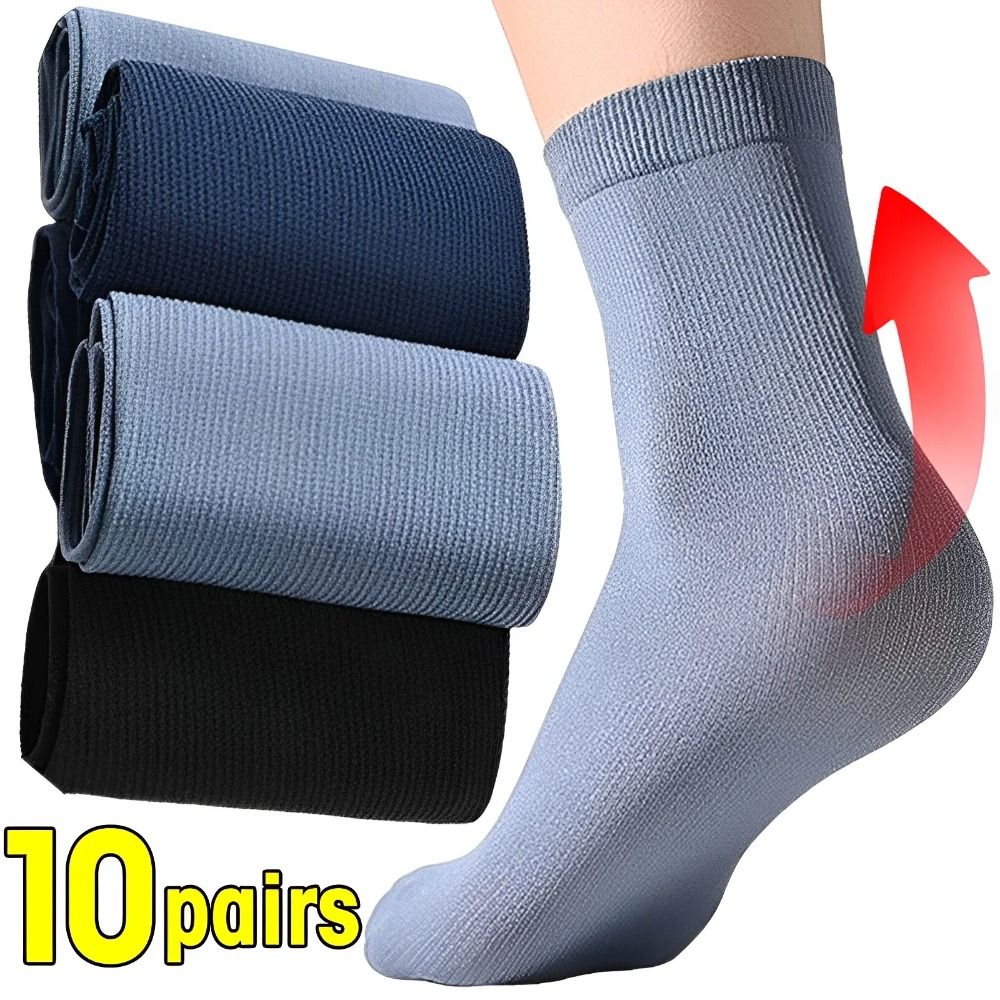 Silk Sock Bamboo - 10 paia di calzini casual traspiranti