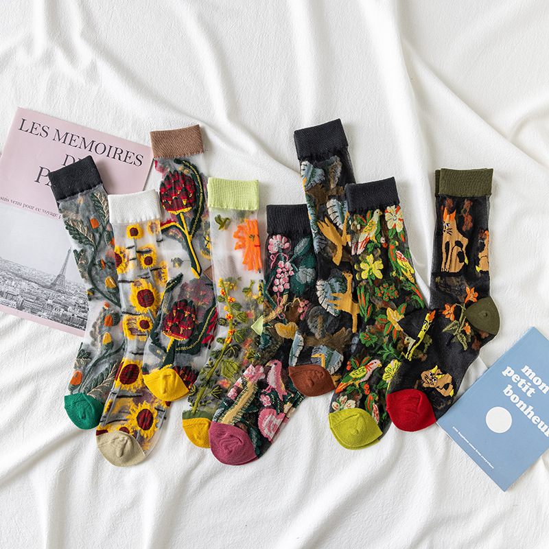 Silk Sock Bamboo - 1/4 Paia di Calzini da Donna