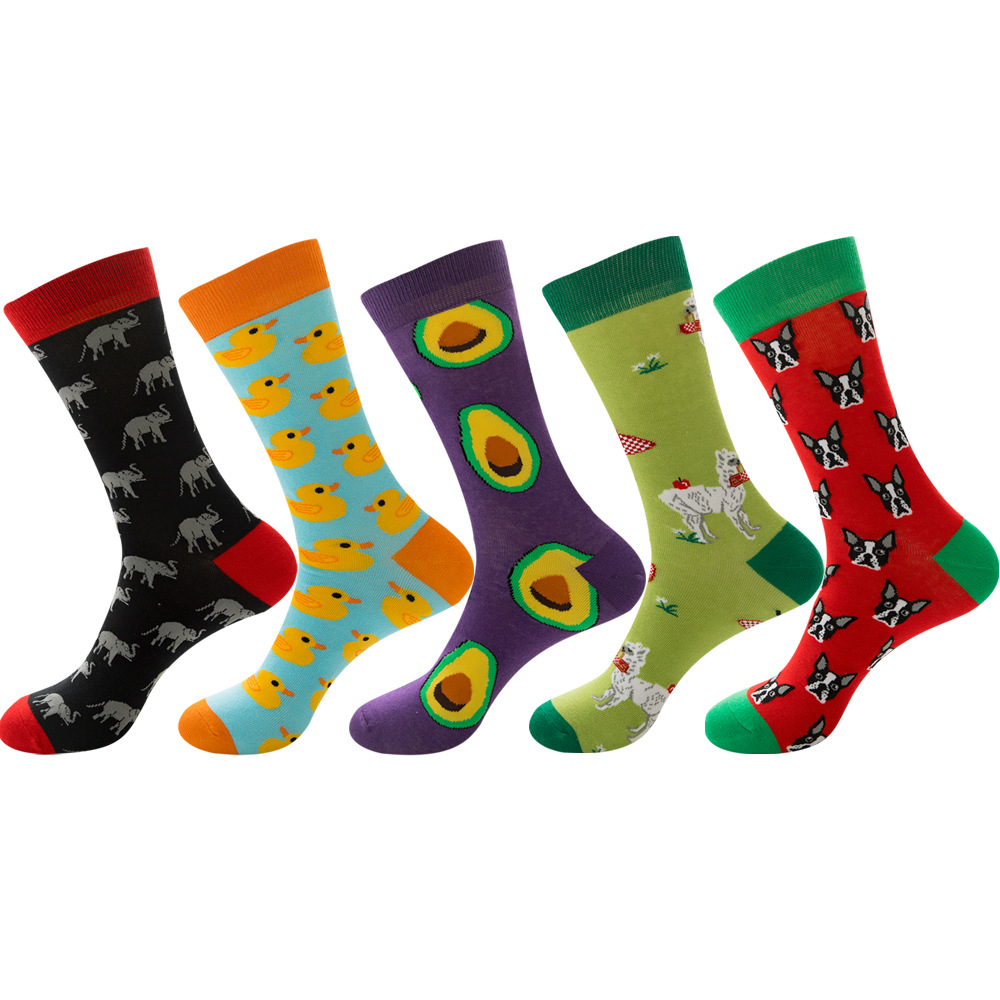 Cotton Crew Sock Pack - 5 accoppiamenti lotto degli uomini del