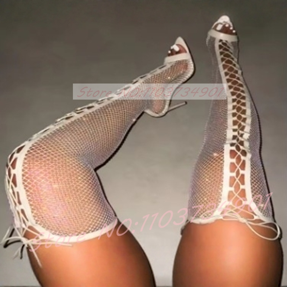 Calza a rete Stivali alti alla - Fishnet Stocking Women recensione e prezzo