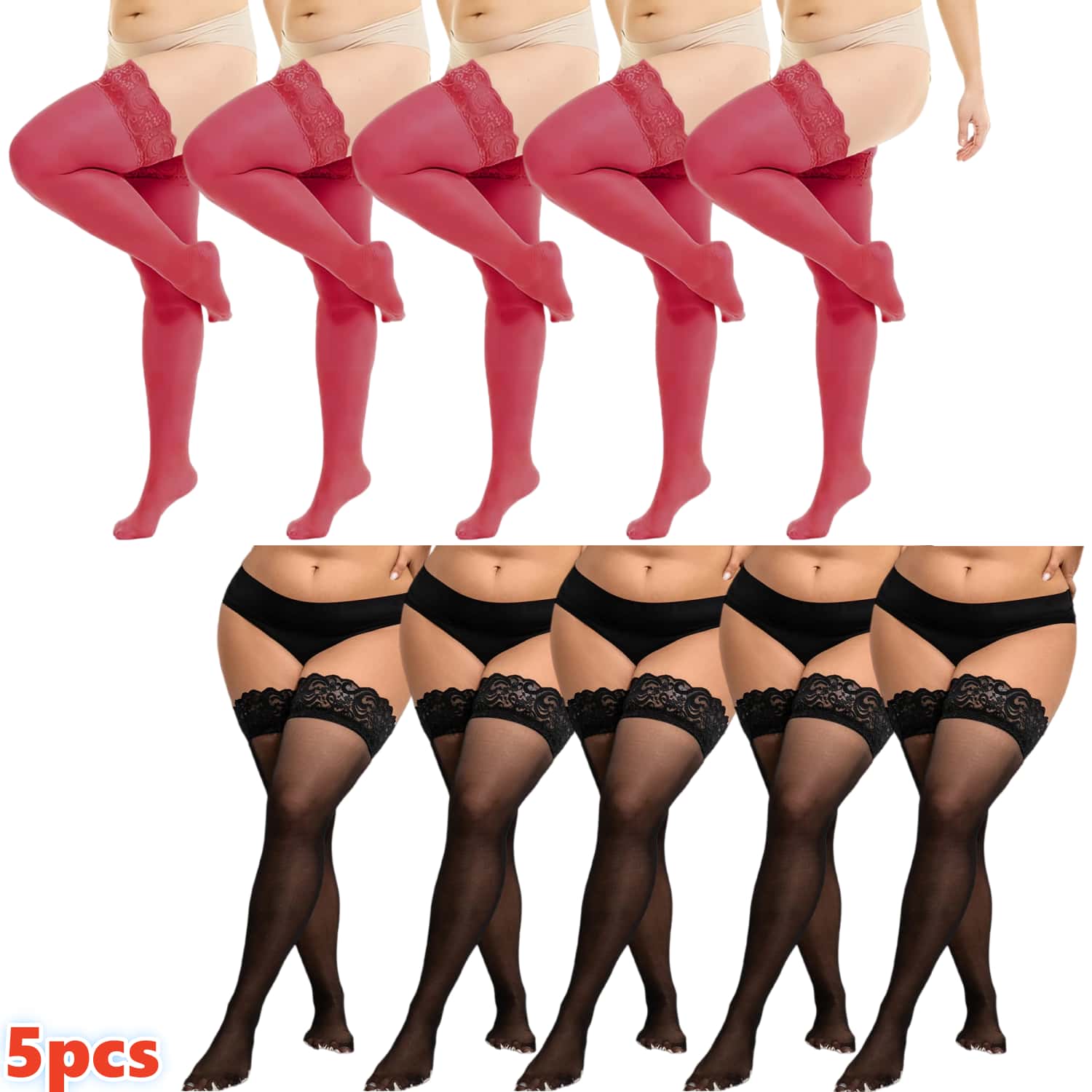 Calze al ginocchio in pizzo el - Thigh High Sock Stay Up recensione e prezzo